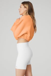 Mikiny Alo Yoga Devotion Crew Neck Oranžové | CXYAWMK-48