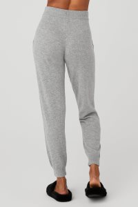 Sportovní Kalhoty Alo Yoga High-Pasem Cashmere Jet Set Pant Šedé | WOVJAFH-89