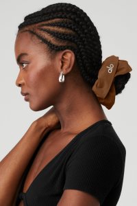 Čelenky Alo Yoga Oversized Scrunchie Hnědé | NALRHSQ-94