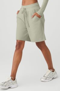 Šortky Alo Yoga High-Pasem Easy Sweat Citrón Zelene | OCNJKTQ-53