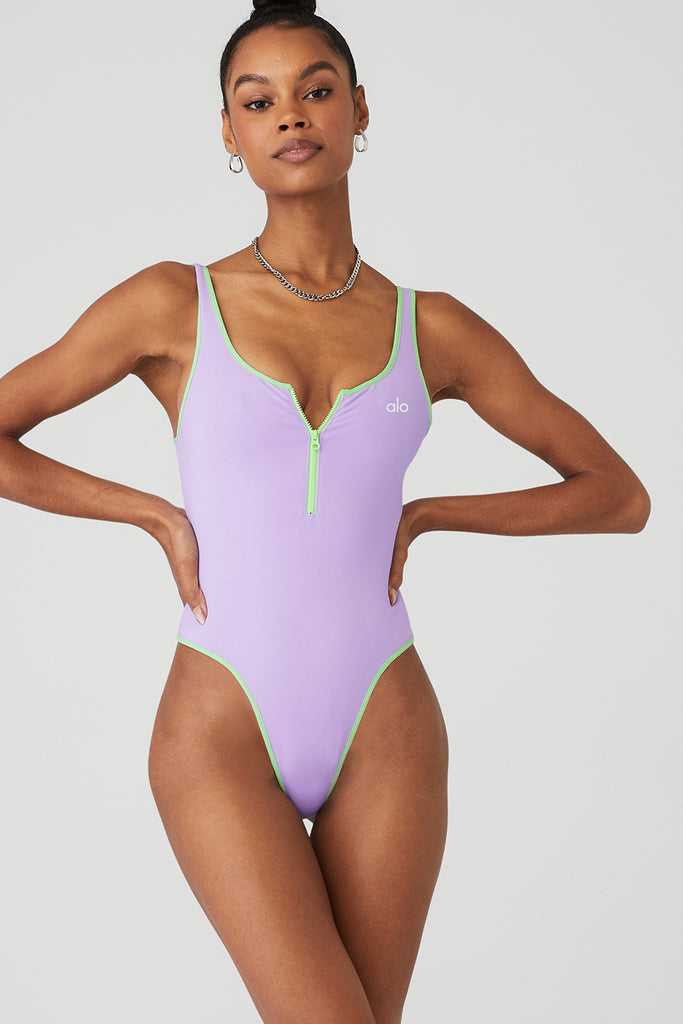 Body Alo Yoga Supernova Fialové | ONHQLDU-63
