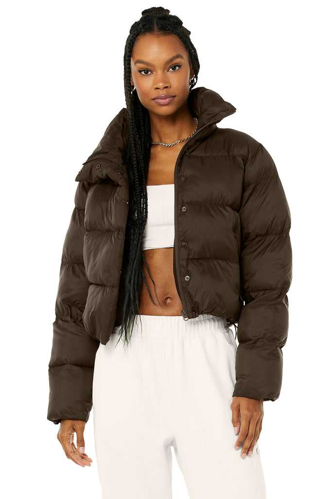 Bunda Puffer Alo Yoga Gold Rush Puffer Káva | ZPIHEUS-38