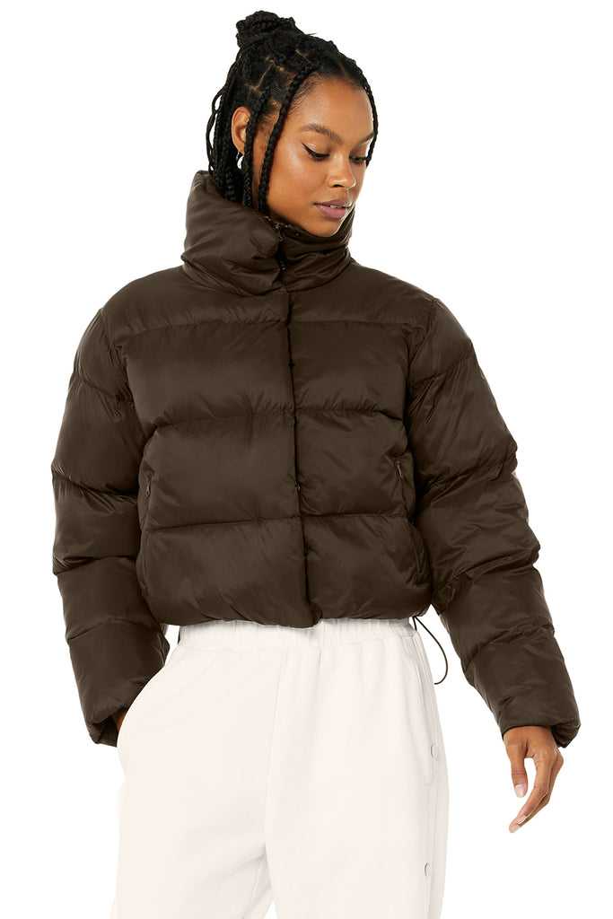 Bunda Puffer Alo Yoga Gold Rush Puffer Káva | ZPIHEUS-38