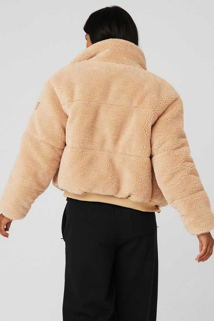 Bunda Puffer Alo Yoga Snow Angel Puffer Hnědé | SLMDYUX-08