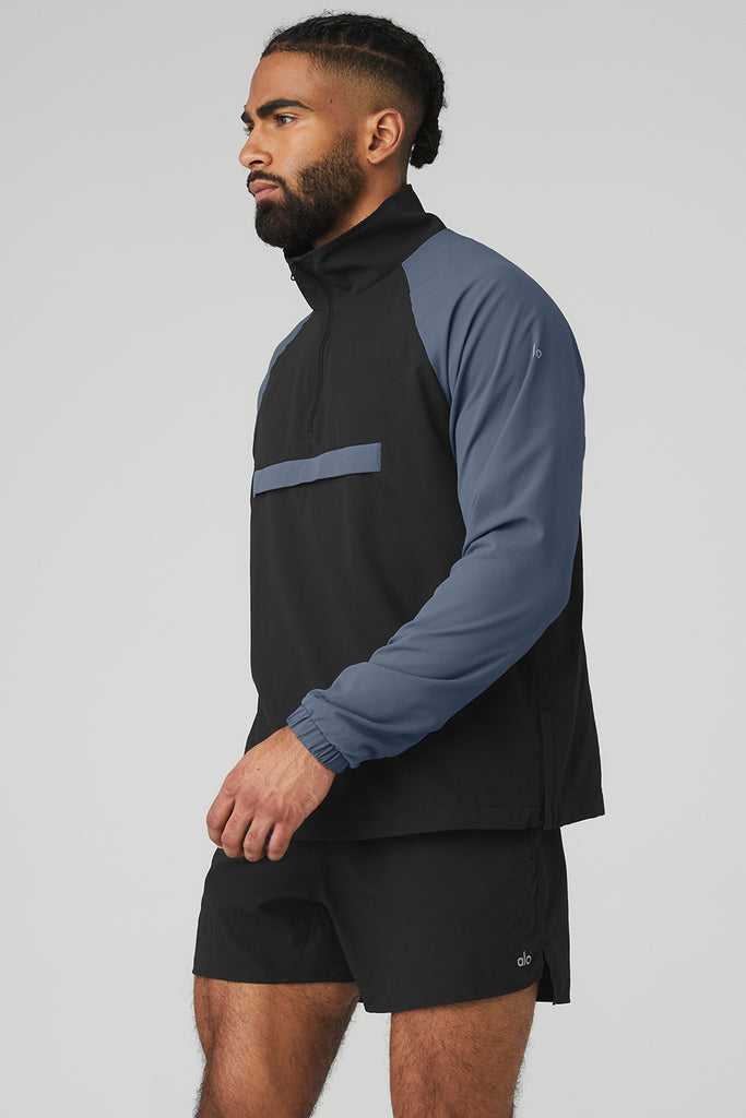 Bundy Alo Yoga Ripstop 1/4 Zip On-Set Černé | XAPDRSU-34