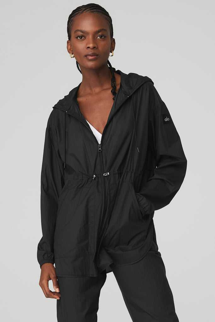 Fleece Bundy Alo Yoga Cloud Nine Černé | ASBVCNX-18