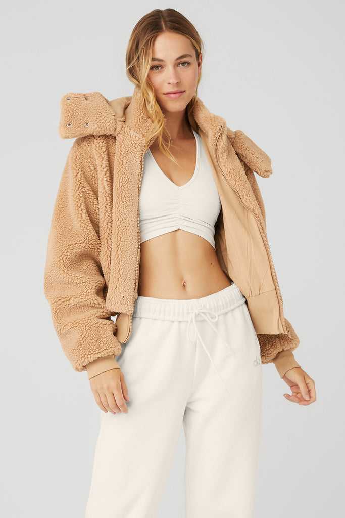 Fleece Bundy Alo Yoga Foxy Hnědé | VJIDTEK-31