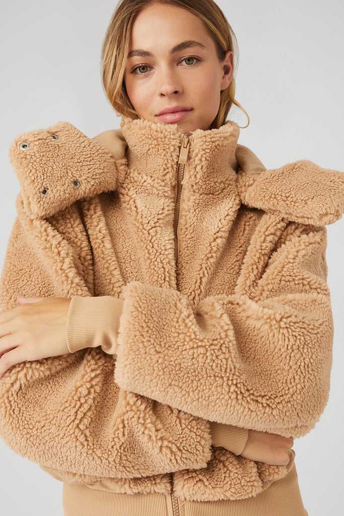 Fleece Bundy Alo Yoga Foxy Hnědé | VJIDTEK-31