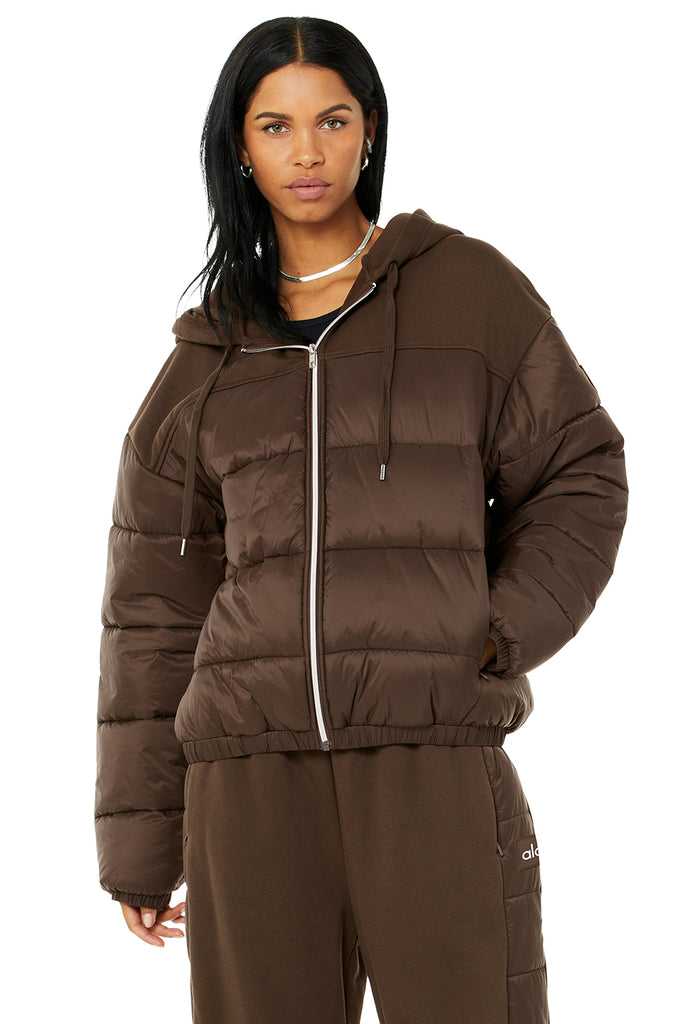Fleece Bundy Alo Yoga Mash Up Káva | VLFJDTG-91
