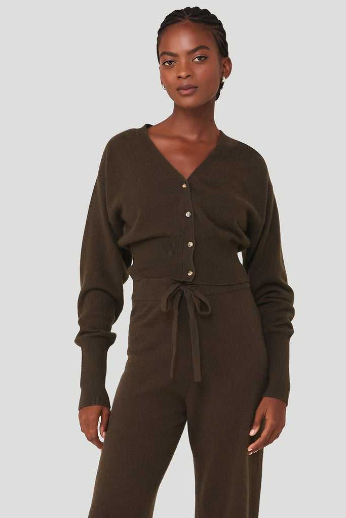 Kardigan Alo Yoga Cashmere Jet Set Káva | YEDCFTS-82