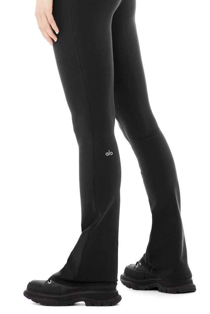 Legíny Alo Yoga Airbrush High-Pasem 7/8 Bootcut Černé | KSIQTYC-38