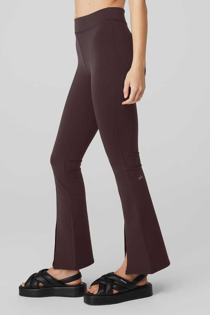 Legíny Alo Yoga Airbrush High-Pasem 7/8 Flutter Černé Káva | TAQEILX-71