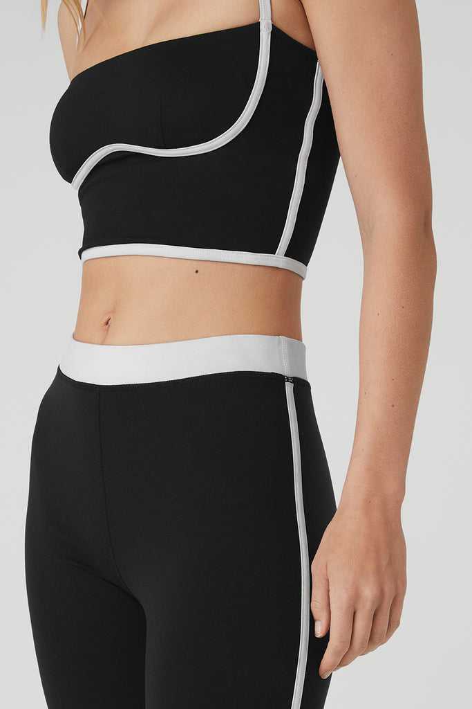 Legíny Alo Yoga Airbrush High-Pasem Streamlined Černé Bílé | DOUELVN-71