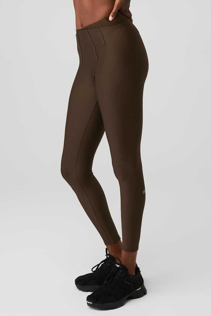 Legíny Alo Yoga Airlift High-Pasem 7/8 Corset Káva | MXELHBV-27