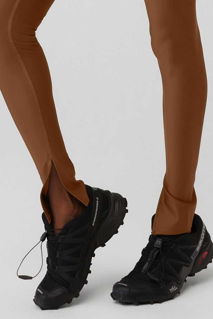 Legíny Alo Yoga Airlift High-Pasem Elongated Hnědé | SXUYWGB-10