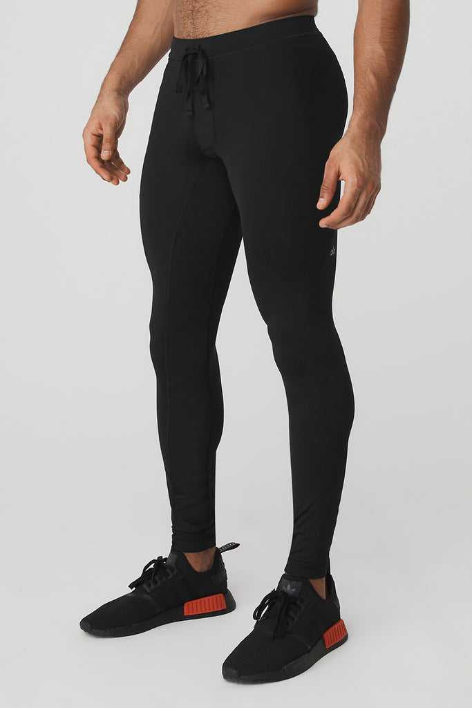 Legíny Alo Yoga Alo Jóga Men\'s Warrior Compression Pant Černé | MXIGALS-81