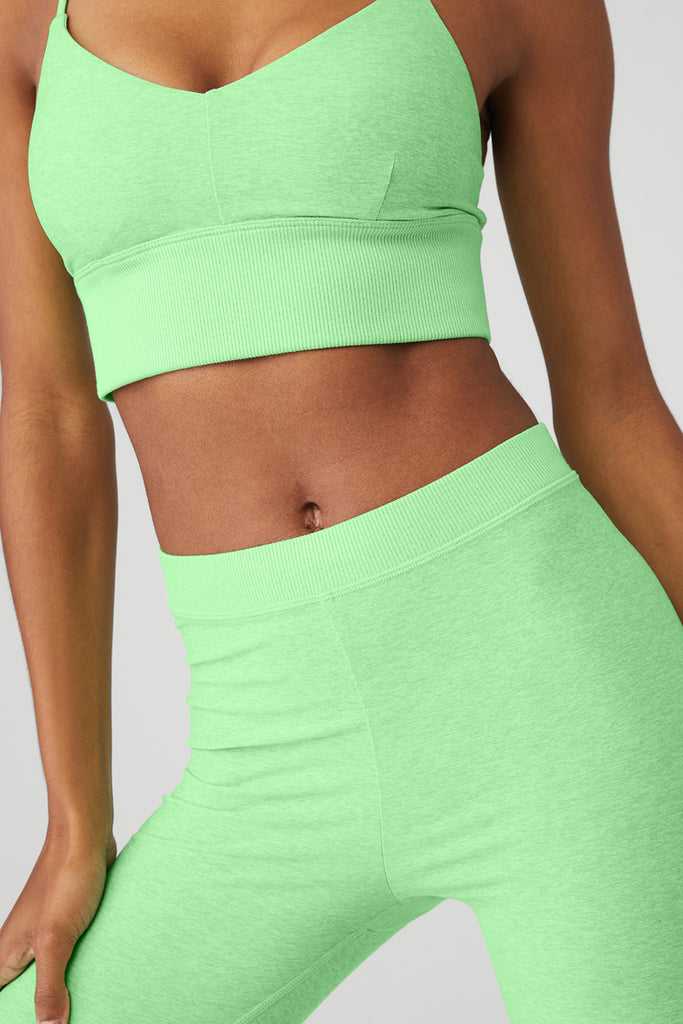 Legíny Alo Yoga Alosoft High-Pasem Iconic 90'S Capri Mátově Zelená Zelene | JHLKEOQ-45