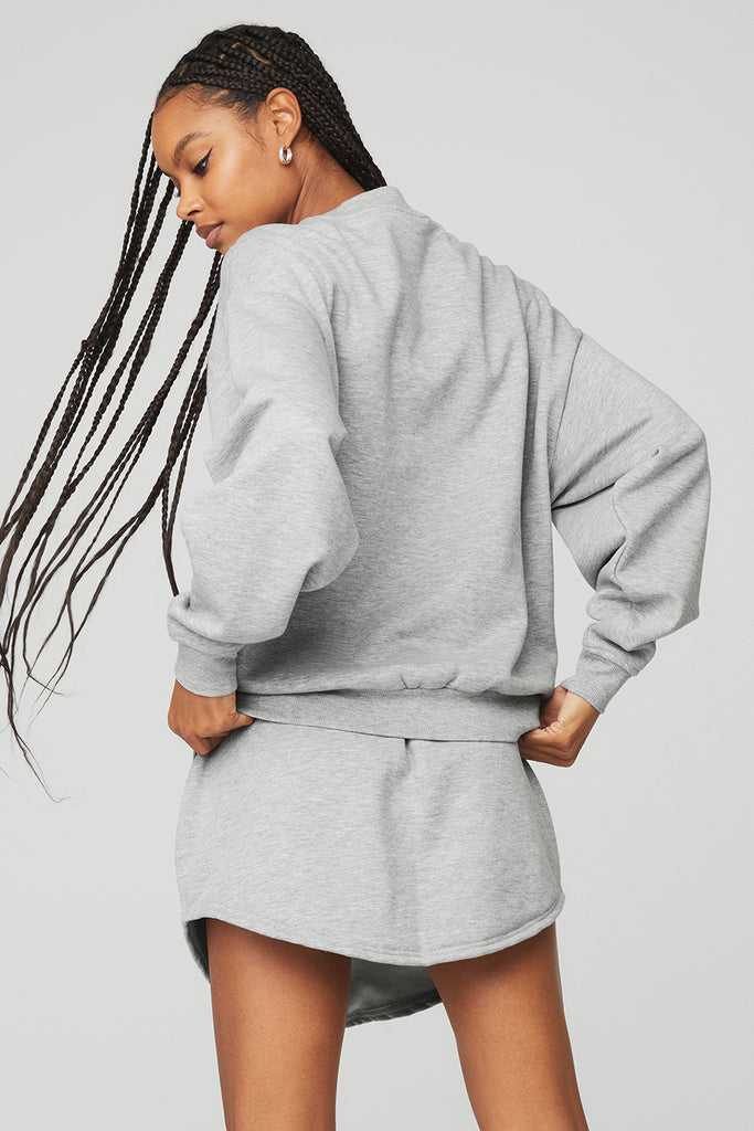 Long Sleeve Alo Yoga Accolade Crew Neck Šedé | GFROWDL-58