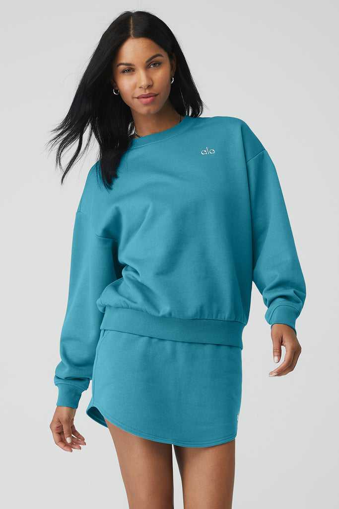 Long Sleeve Alo Yoga Accolade Crew Neck Blankyt | JCWUQDF-28