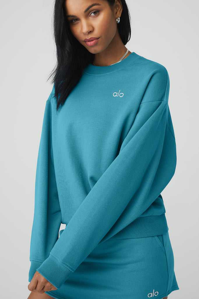 Long Sleeve Alo Yoga Accolade Crew Neck Blankyt | JCWUQDF-28
