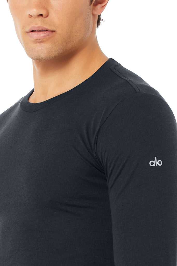 Long Sleeve Alo Yoga Airwave Tmavě Blankyt | BSVGZQF-48