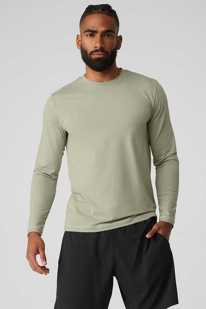 Long Sleeve Alo Yoga Conquer Reform Crewneck Citrón Zelene | DIACLHO-08