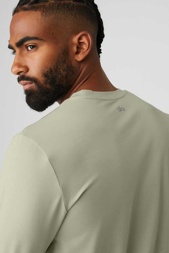 Long Sleeve Alo Yoga Conquer Reform Crewneck Citrón Zelene | DIACLHO-08