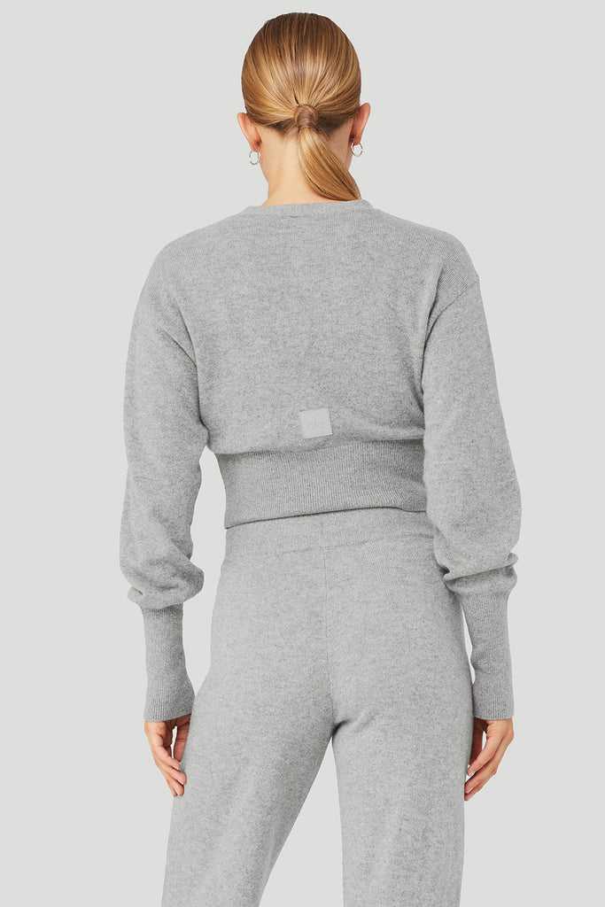 Mikiny Alo Yoga Cashmere Jet Set Šedé | EMLOCZH-80