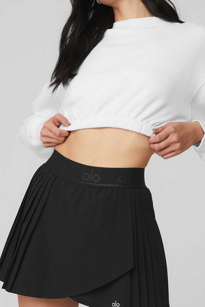 Mikiny Alo Yoga Devotion Crew Neck Bílé | RZEDHLF-92