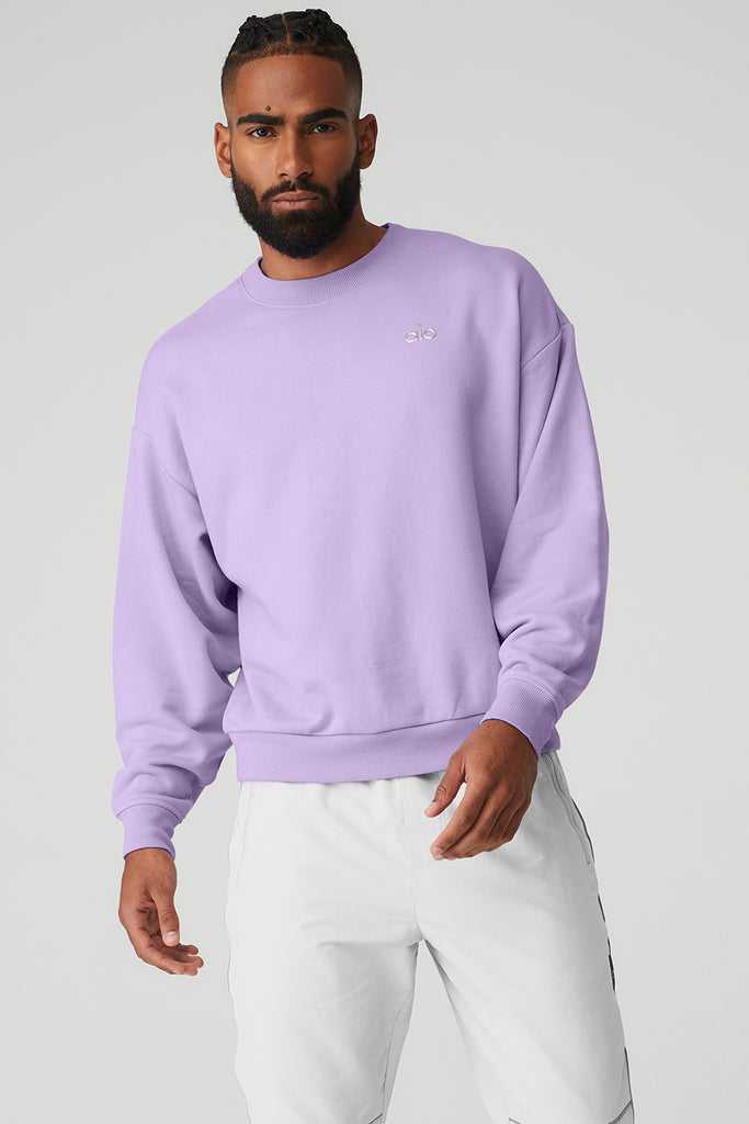 Mikiny S Kapucí Alo Yoga Accolade Crew Neck Fialové | EMNTFHS-50