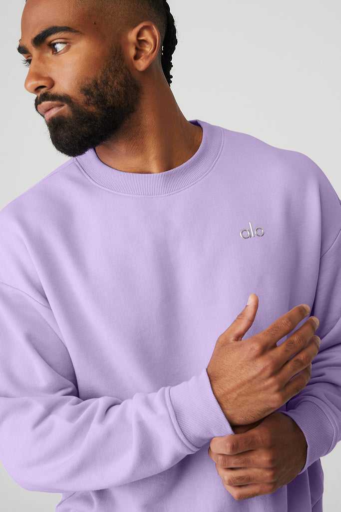 Mikiny S Kapucí Alo Yoga Accolade Crew Neck Fialové | EMNTFHS-50