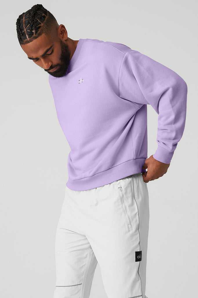 Mikiny S Kapucí Alo Yoga Accolade Crew Neck Fialové | EMNTFHS-50