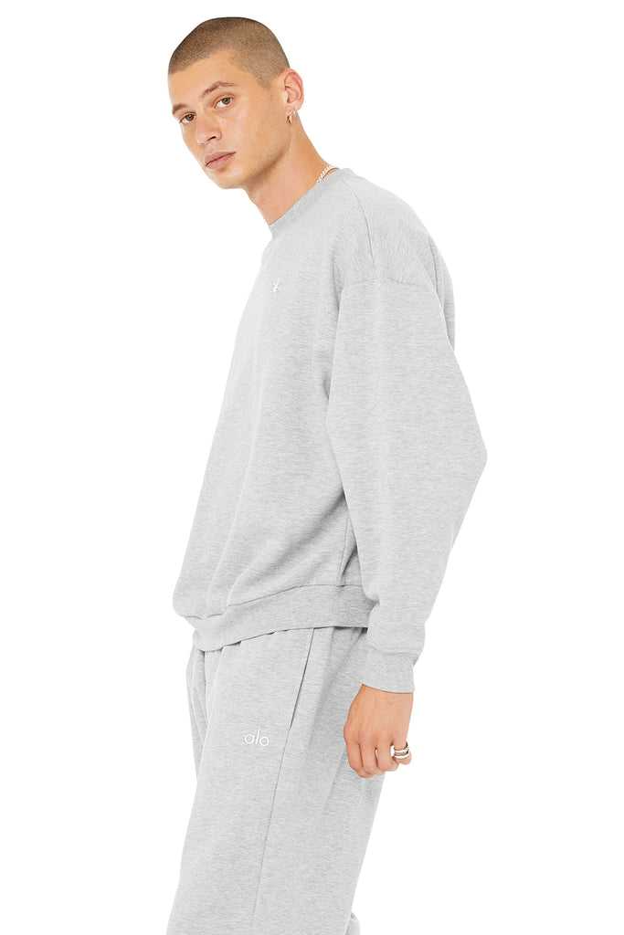 Mikiny S Kapucí Alo Yoga Accolade Crew Neck Šedé | KSUZIGD-13
