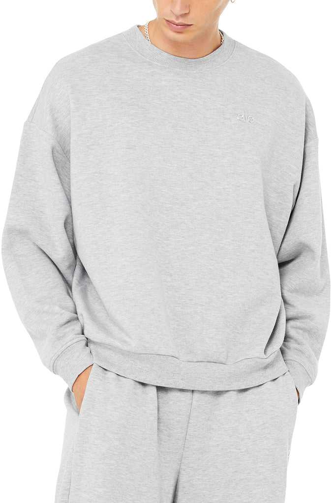 Mikiny S Kapucí Alo Yoga Accolade Crew Neck Šedé | KSUZIGD-13