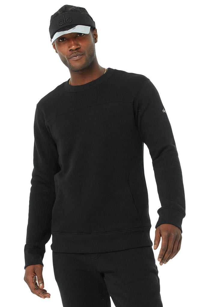 Mikiny S Kapucí Alo Yoga Base Sweatshirt Černé | VFKJSDW-34