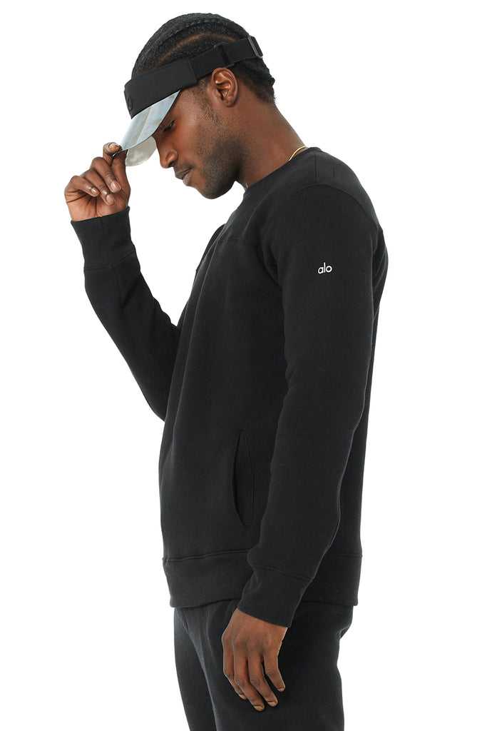 Mikiny S Kapucí Alo Yoga Base Sweatshirt Černé | VFKJSDW-34