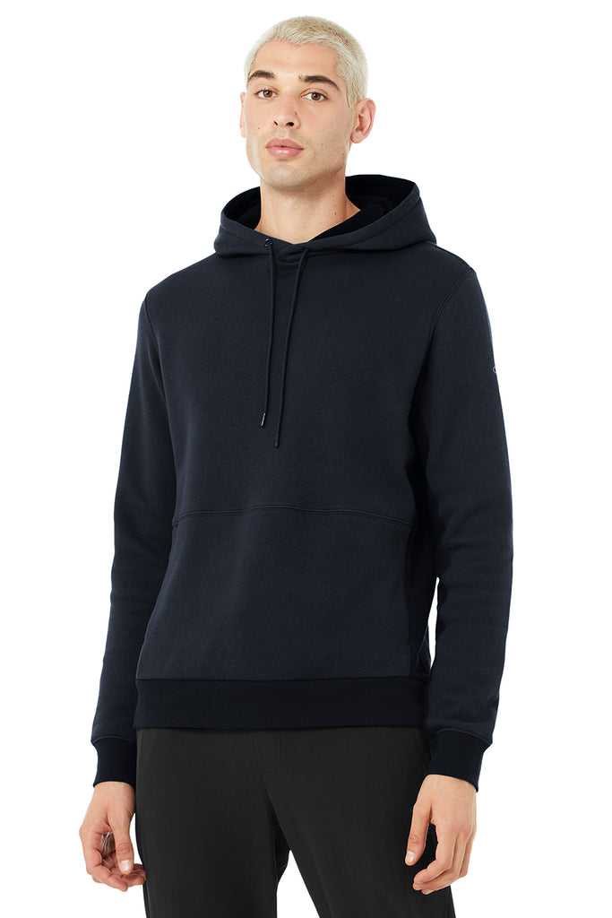 Mikiny S Kapucí Alo Yoga Runyon Tmavě Blankyt | KBTULQV-34