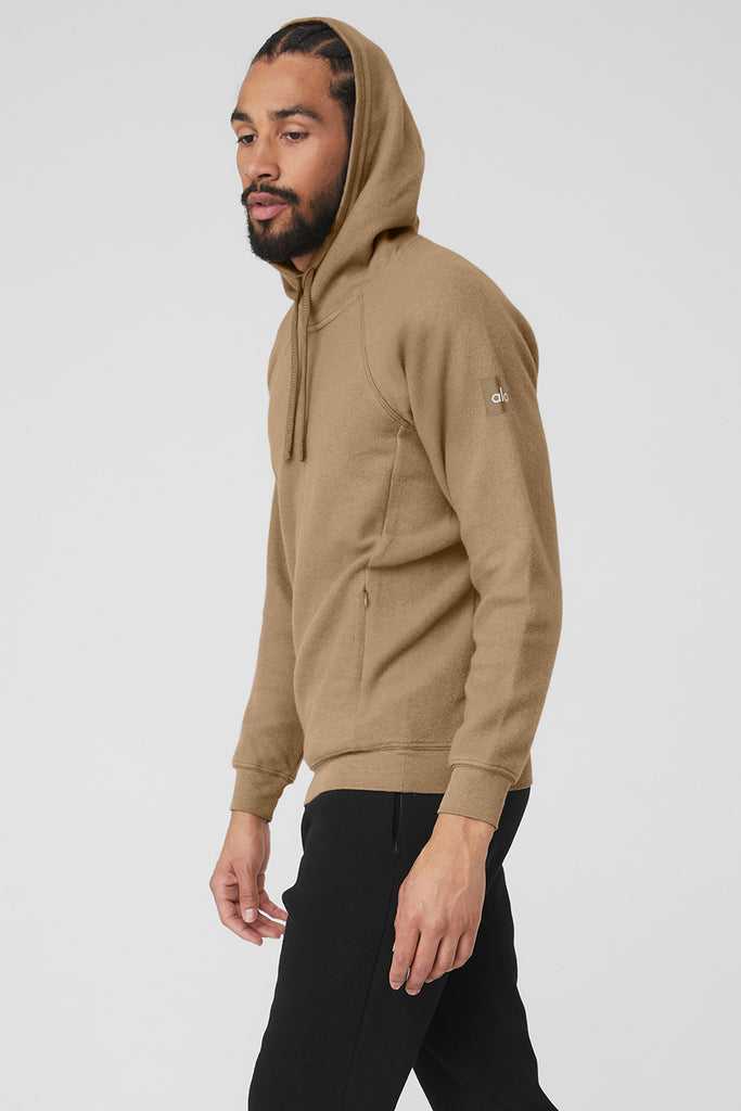 Mikiny S Kapucí Alo Yoga The Triumph Hnědožlutý | DMKISQL-38
