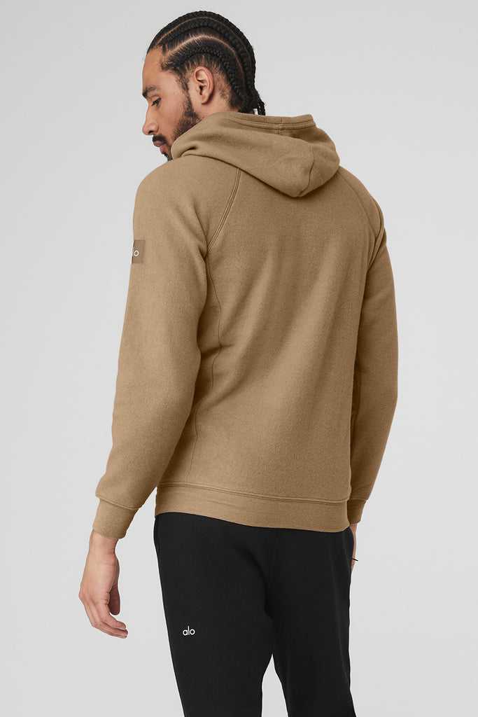 Mikiny S Kapucí Alo Yoga The Triumph Hnědožlutý | DMKISQL-38