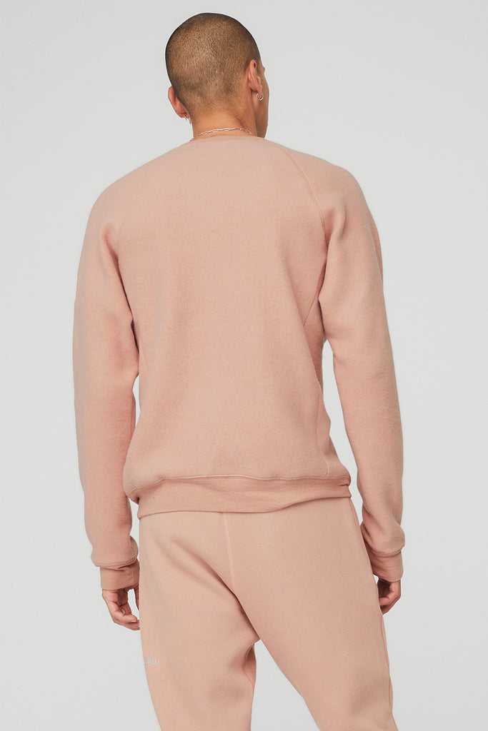 Mikiny S Kapucí Alo Yoga Triumph Crew Neck Sweatshirt Růžové | FEITPUM-04