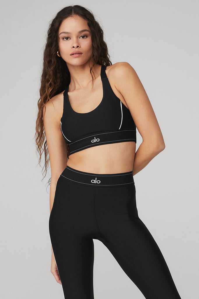Podprsenky Alo Yoga Airlift Suit Up Černé | XMUCBLR-64