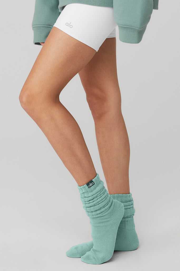 Ponožky Alo Yoga Scrunch Světle Blankyt | TSAULCK-03