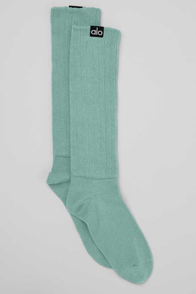 Ponožky Alo Yoga Scrunch Světle Blankyt | TSAULCK-03