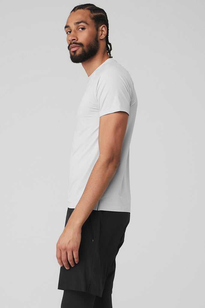 Short Sleeve Alo Yoga Idol Performance Tee Titan | WDMEBLR-84