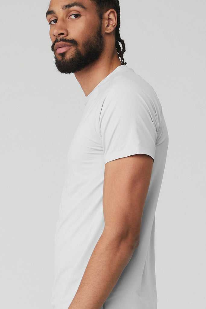Short Sleeve Alo Yoga Idol Performance Tee Titan | WDMEBLR-84