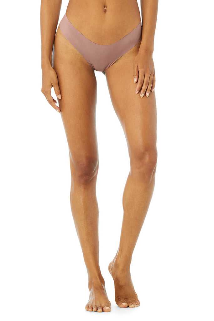 Spodní Prádlo Alo Yoga Airbrush Invisible Cheeky Světle Fialové | TJCYWMH-91