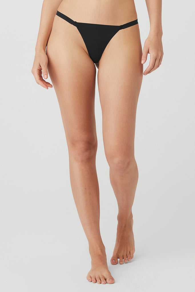 Spodní Prádlo Alo Yoga Airbrush Invisible String Tanga Černé | UAGZQRI-08