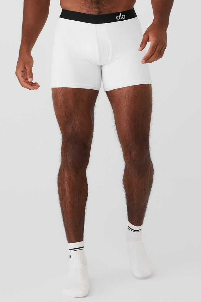 Spodní Prádlo Alo Yoga Day And Night Boxerské Brief Bílé | PHGXCSF-20