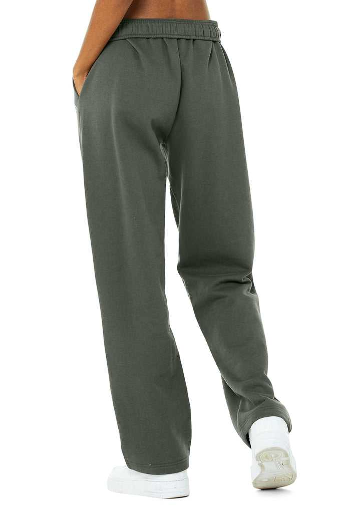 Sportovní Kalhoty Alo Yoga Accolade Rovný Leg Sweatpant Tmavě Zelene | KUEJSGI-90
