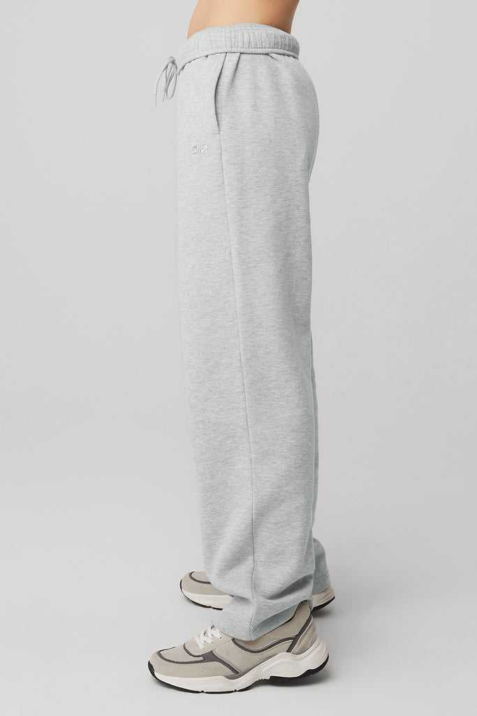 Sportovní Kalhoty Alo Yoga Accolade Rovný Leg Sweatpant Šedé | ZHTSWIJ-94